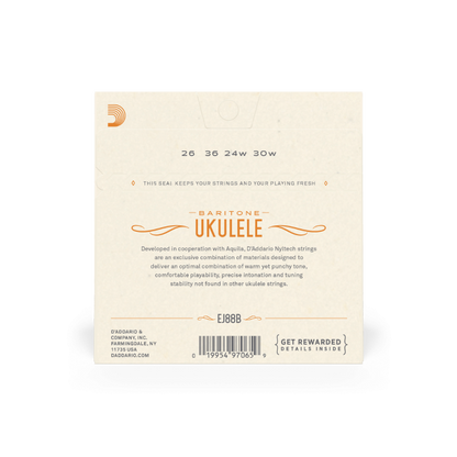 D’Addario Nyltech Ukulele Strings - Baritone EJ88B