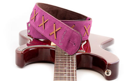 RightOn Legend D.G. Guitar Strap - Purple
