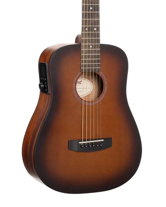 Cort Earth Go HyVibe - Open Pore Brown Burst