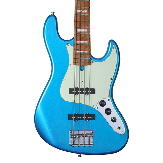 Mooer MBJ410 Bass Guitar - Metal Blue