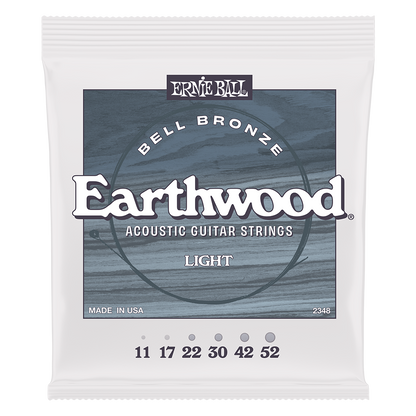 Ernie Ball Earthwood Bell Bronze Acoustic Guitar Strings - Light 11-52