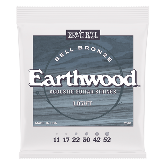 Ernie Ball Earthwood Bell Bronze Acoustic Guitar Strings - Light 11-52