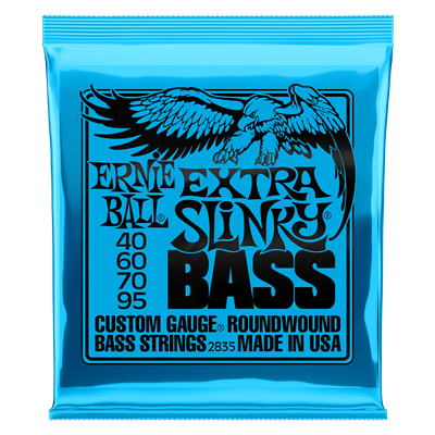 Ernie Ball Extra Slinky Nickel Wound Bass Guitar Strings - 40-95