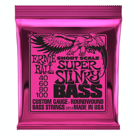 Ernie Ball Super Slinky Short Scale Nickel Wound Bass Guitar Strings - 40-100