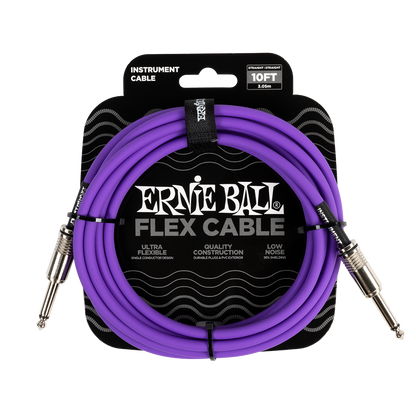 Ernie Ball Flex Instrument Cable 10ft - Purple