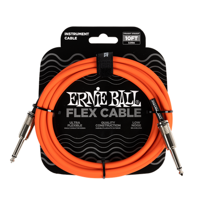 Ernie Ball Flex Instrument Cable 10ft - Orange