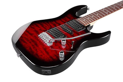 Ibanez Gio Series GRX70QA-TRB - Transparent Red Burst