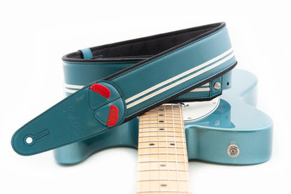 RightOn Mojo Collection Race-60 Guitar Strap - Teal