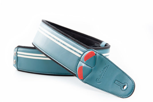 RightOn Mojo Collection Race-60 Guitar Strap - Teal