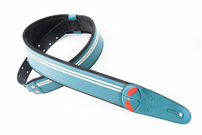 RightOn Mojo Collection Race-60 Guitar Strap - Teal