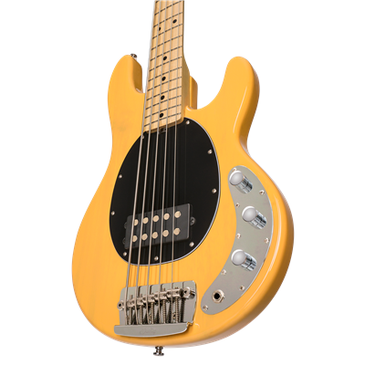 Sterling by Music Man Stingray 5 Classic Maple Neck - Butterscotch