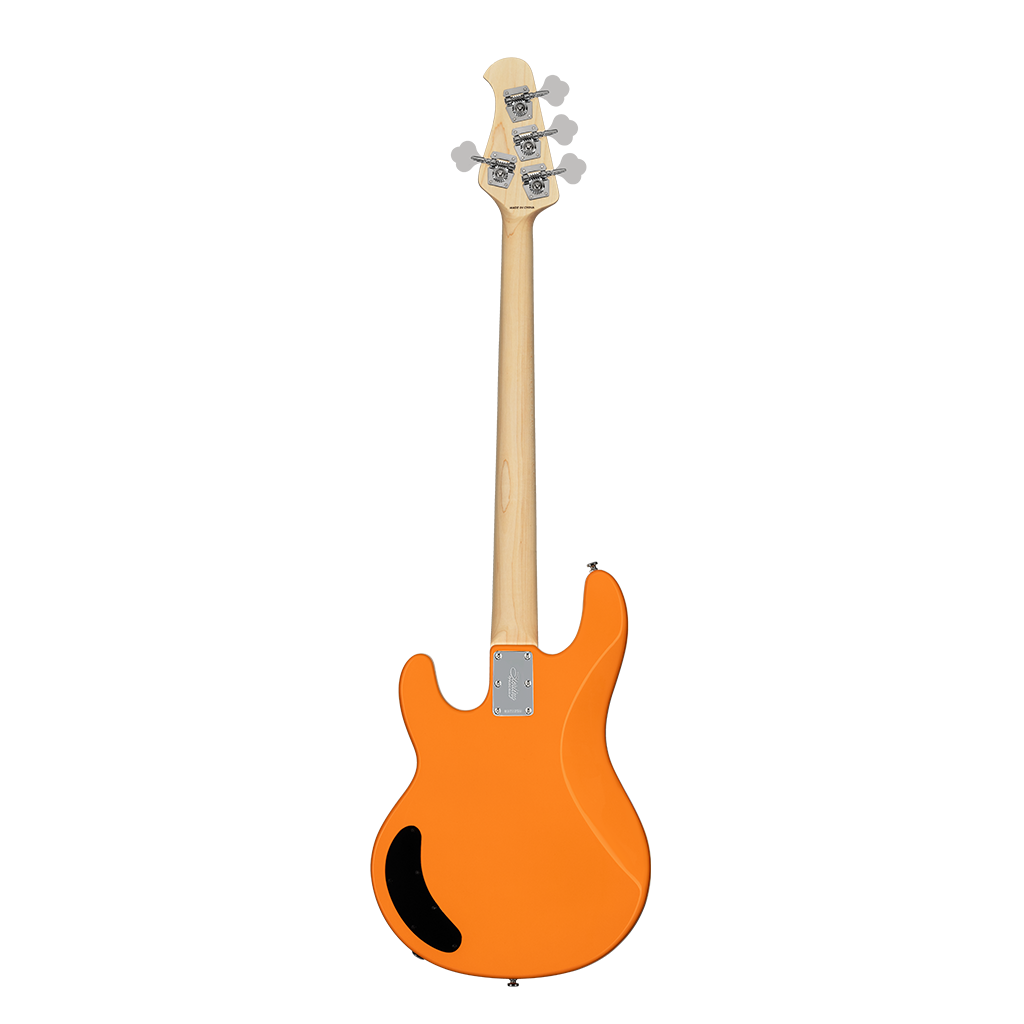 Sterling by Music Man Intro Series Stingray RAY2 Maple Neck - Sunrise Orange