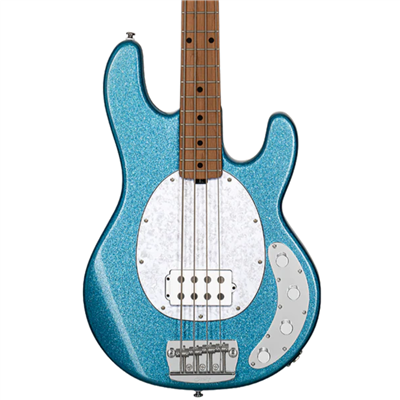 Sterling by Music Man Stingray RAY34 Maple Neck - Blue Sparkle