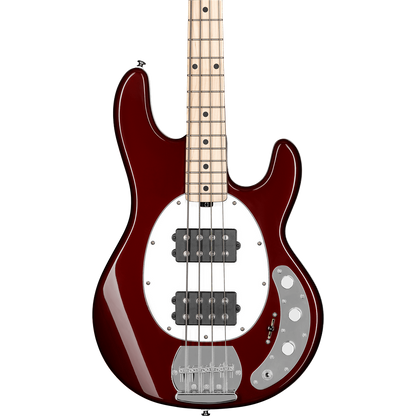 Sterling by Music Man SUB Stingray RAY4 HH - Candy Apple Red w/ Maple
