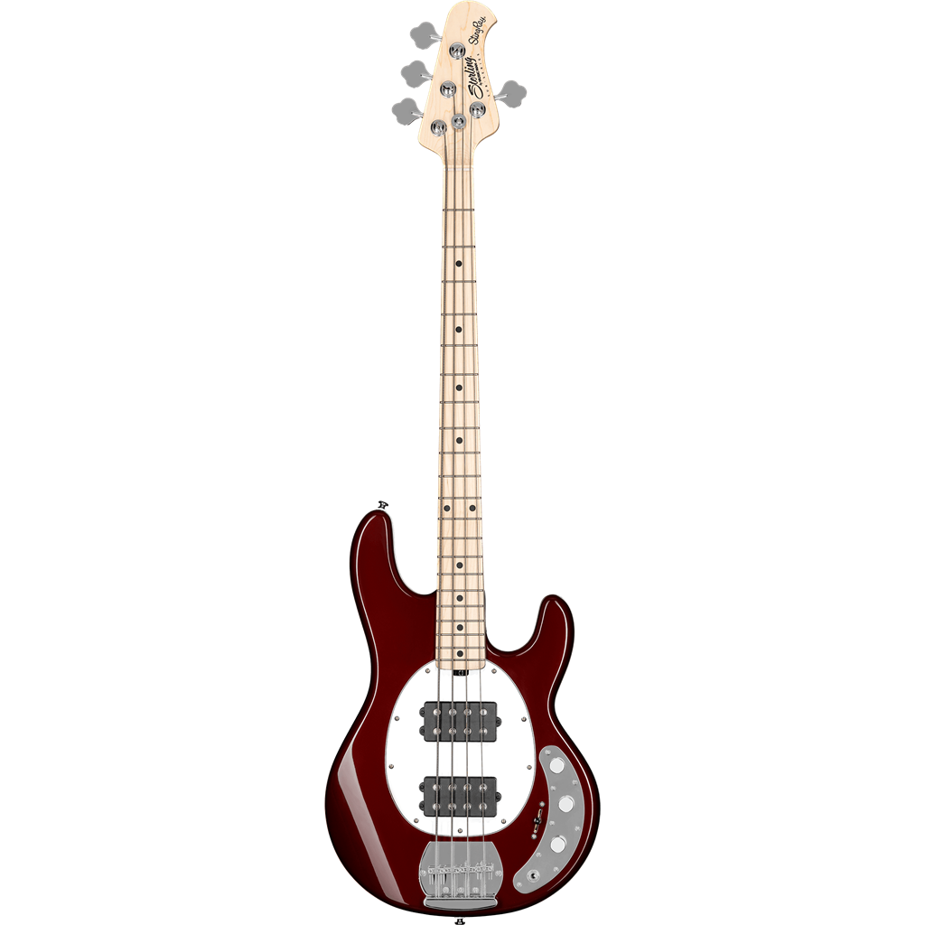 Sterling by Music Man SUB Stingray RAY4 HH - Candy Apple Red w/ Maple