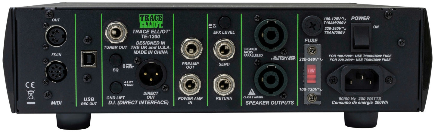 Trace Elliot TE-1200 Bass Amp