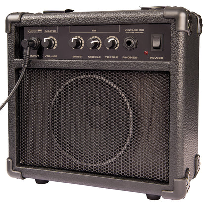 Vintage V40 Coaster Series Bass Guitar Pack - Left Hand Boulevard Black