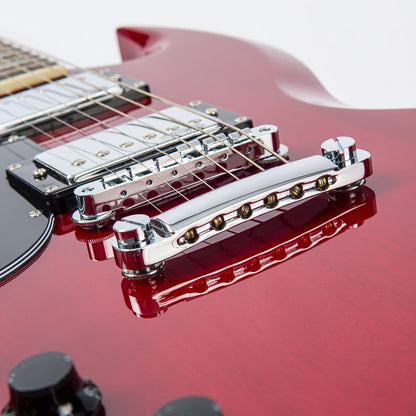 Vintage VS6 ReIssued Electric Guitar ~ Left Hand Cherry Red
