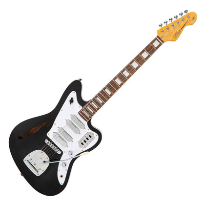 Vintage REVO Series 'Surfmaster' Quad Electric Guitar - Boulevard Black